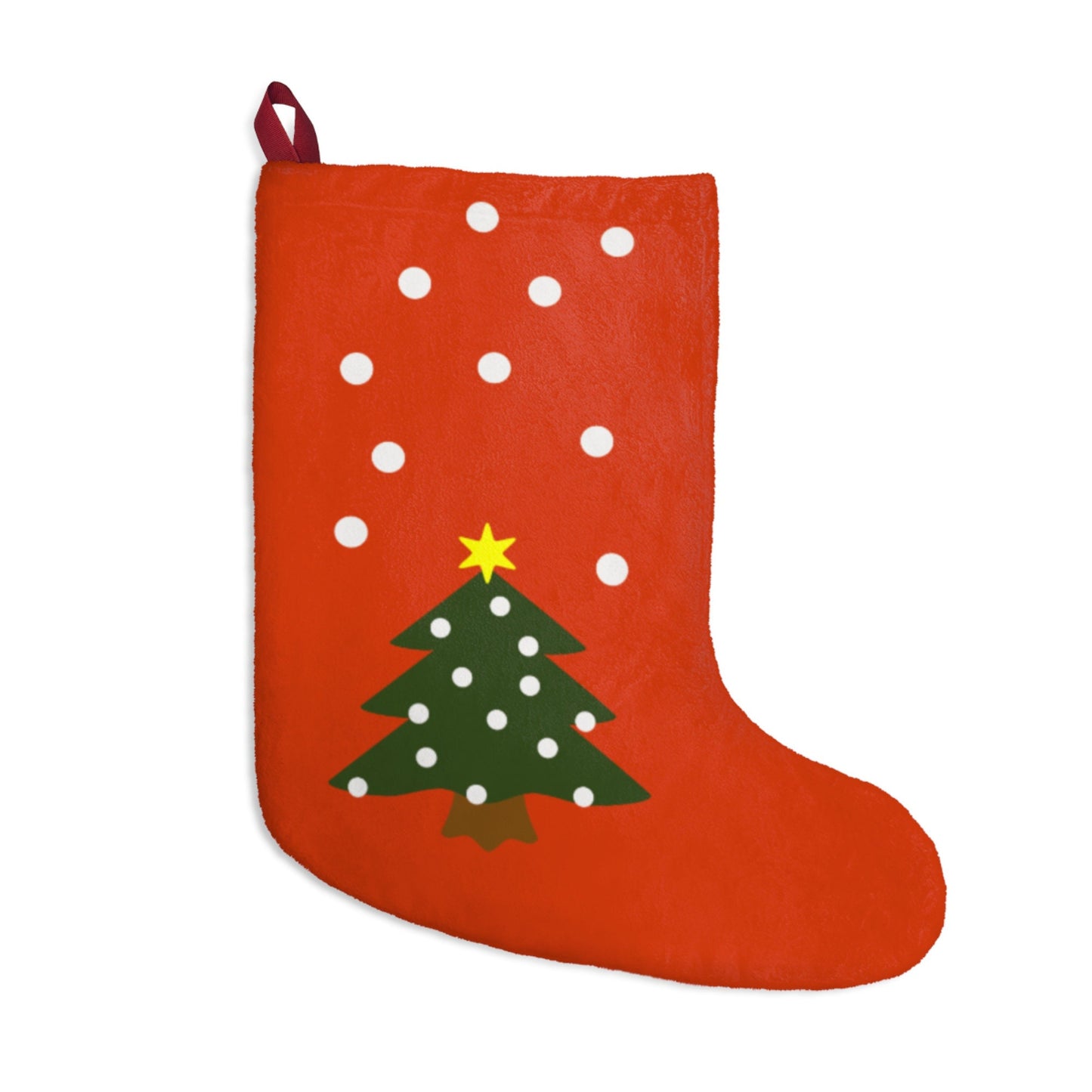 Christmas Stocking Retro Vintage Folk Art Style